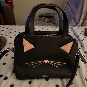 SOLDKate Spade Black Small Lottie Cat Bag